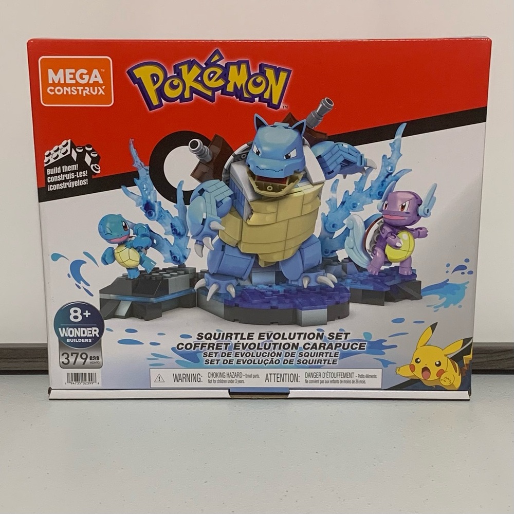 MEGA Construx Pokemon Squirtle Evolution Set-New